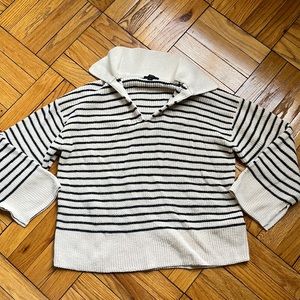 J. Crew knit striped sweater size L